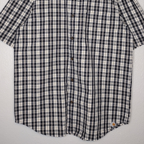 Carhartt Men's Plaid Relaxed Fit Western Cowboy Casual Button Down Shirt Sz L - Picture 7 of 14